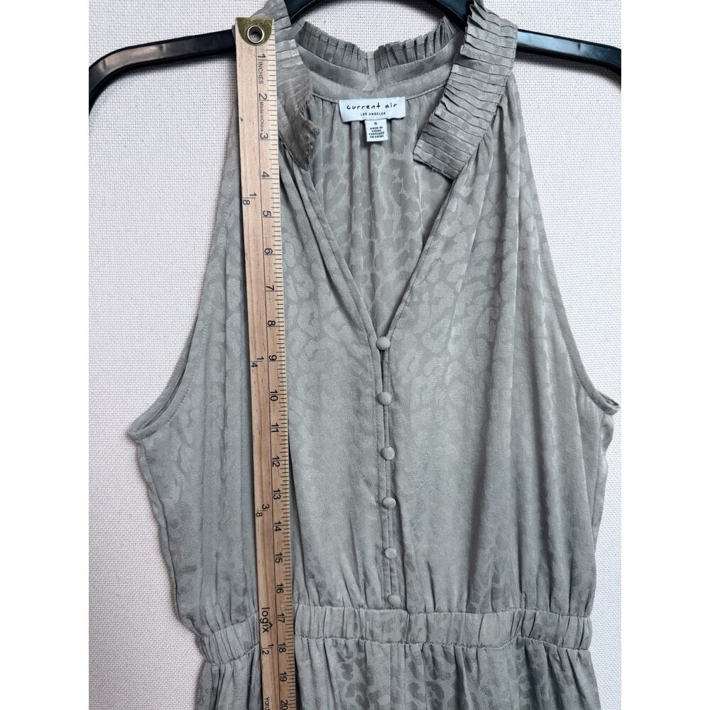 Current Air Anthropologie Jumpsuit S Sage Green Wide Leg Dressy Feminine Resort - Picture 7 of 13